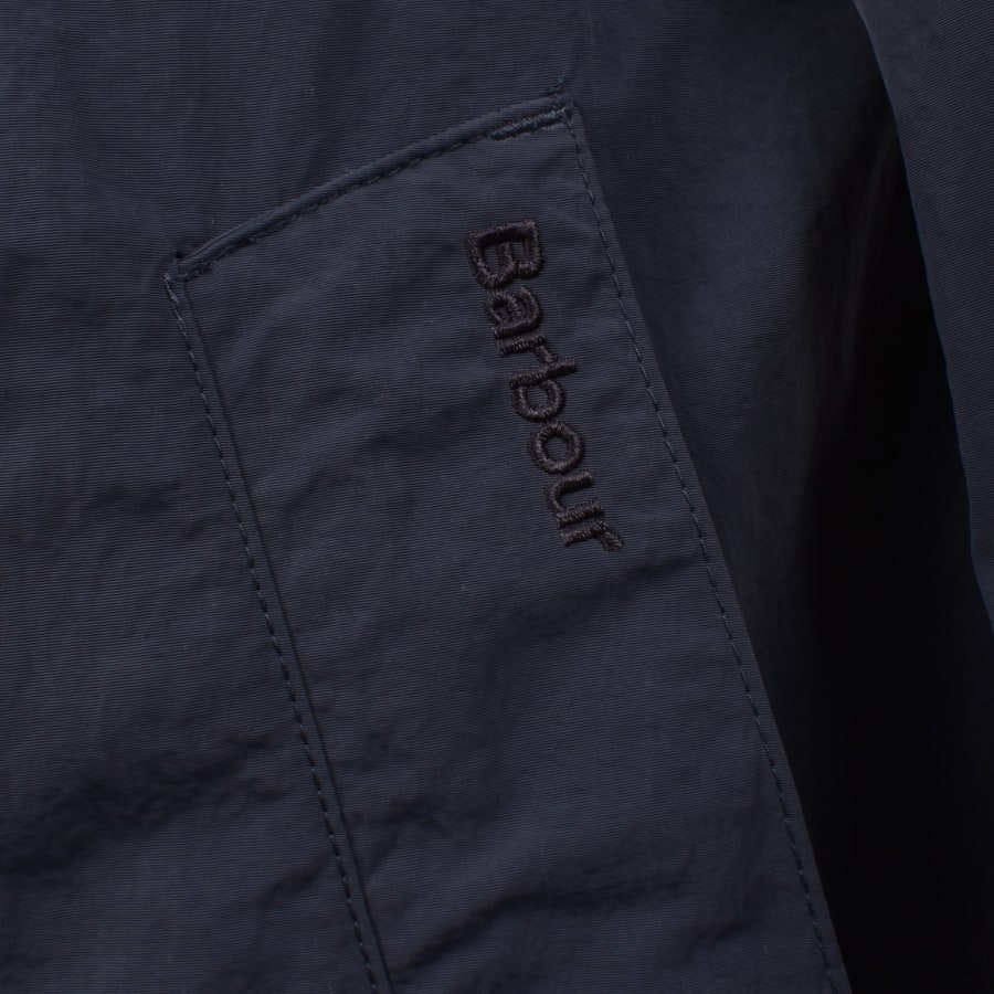 Image number 3 for Barbour Short Rokig Showerproof Jacket Navy