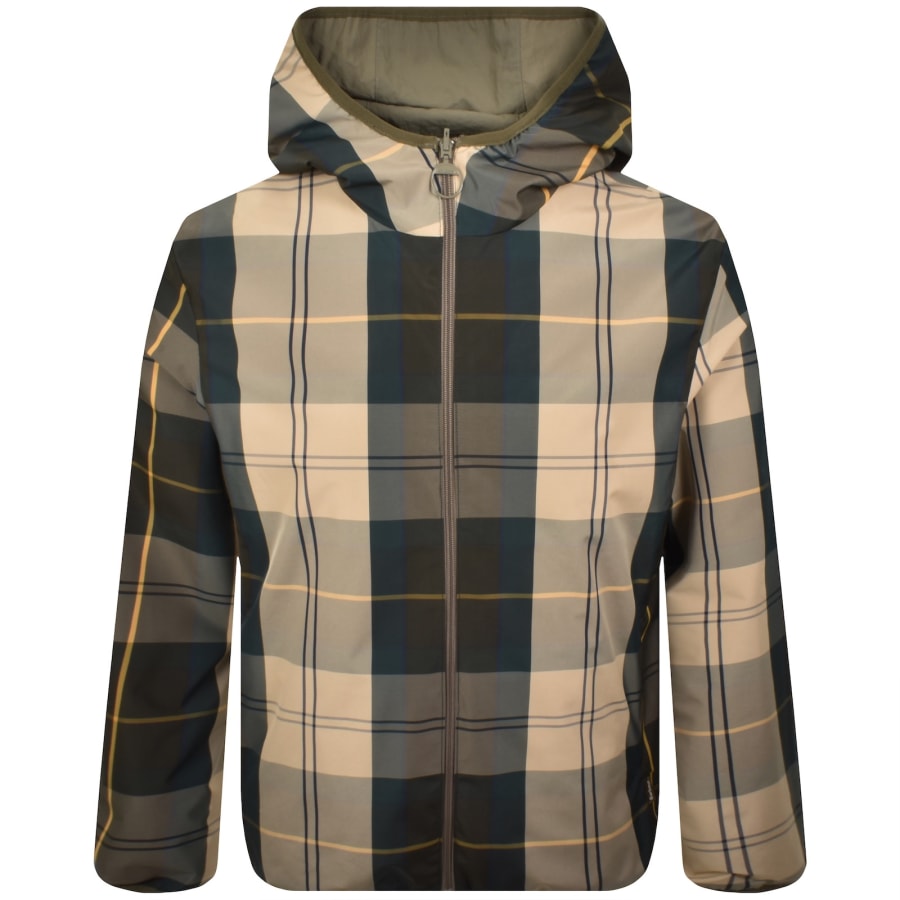 Image number 3 for Barbour Reversible Kemble Showerproof Jacket Green