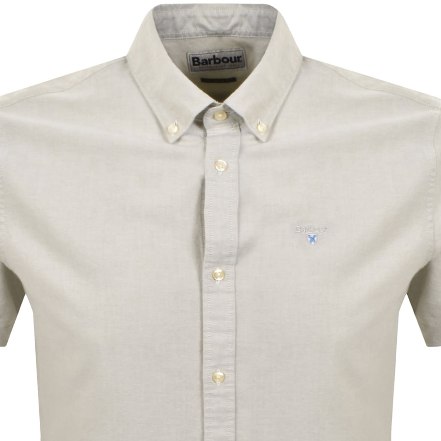 Image number 2 for Barbour Short Sleeved Oxtown Shirt Sea Green