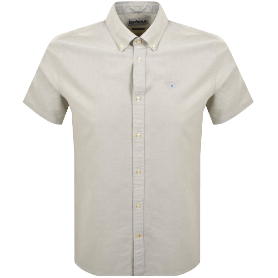Image number 1 for Barbour Short Sleeved Oxtown Shirt Sea Green