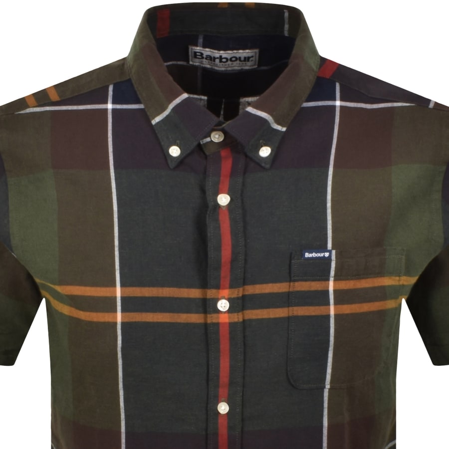 Image number 2 for Barbour Douglas Short Sleeved Shirt Green