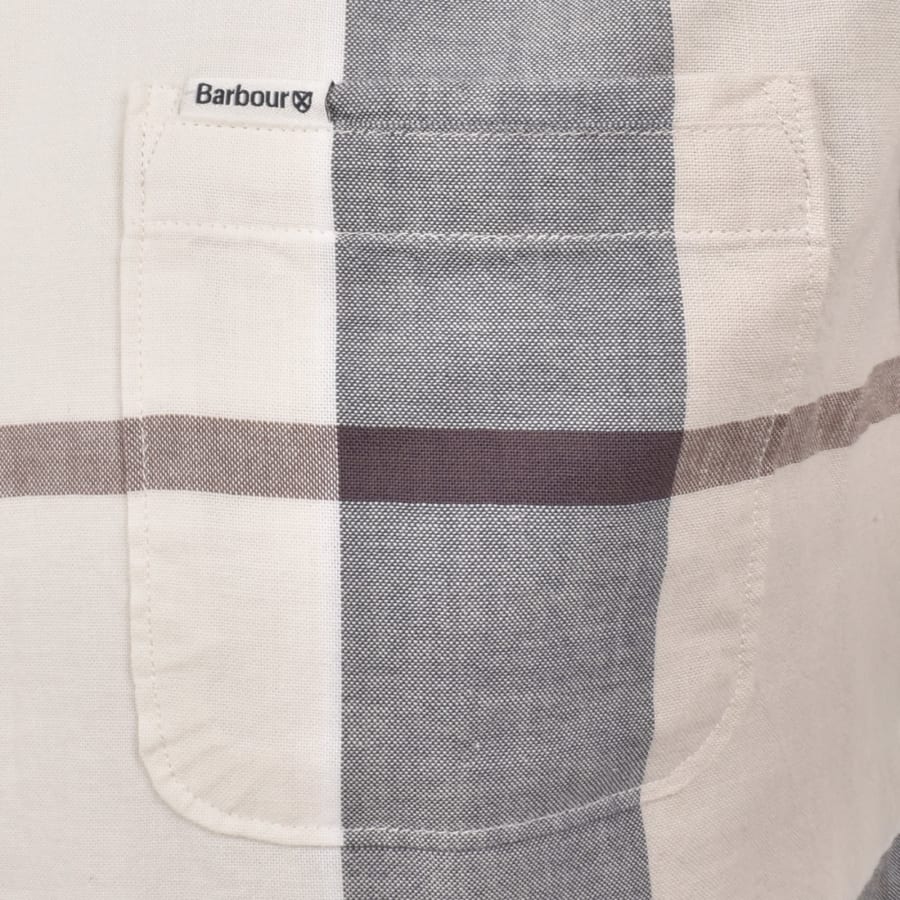Image number 3 for Barbour Douglas Short Sleeved Shirt Cream