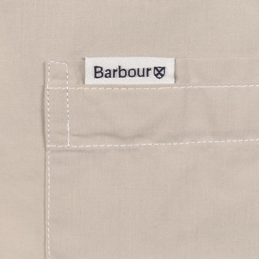 Image number 4 for Barbour Harris Check Long Sleeved Shirt Beige