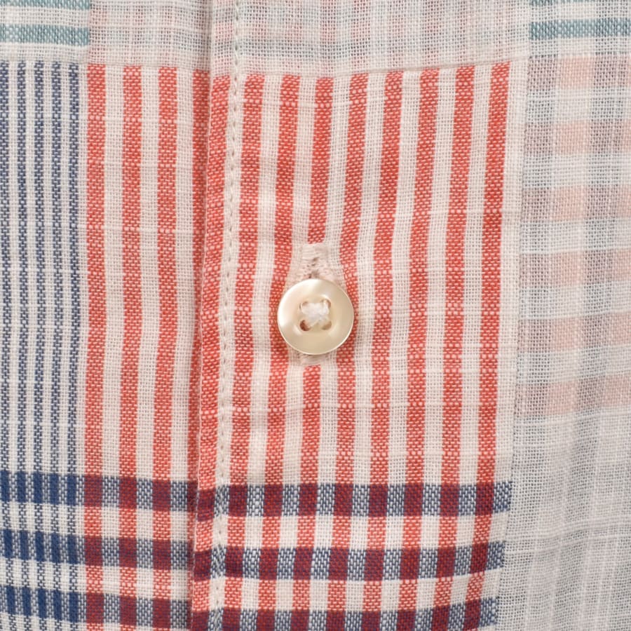 Image number 5 for Barbour Oakshore Short Sleeve Shirt Red