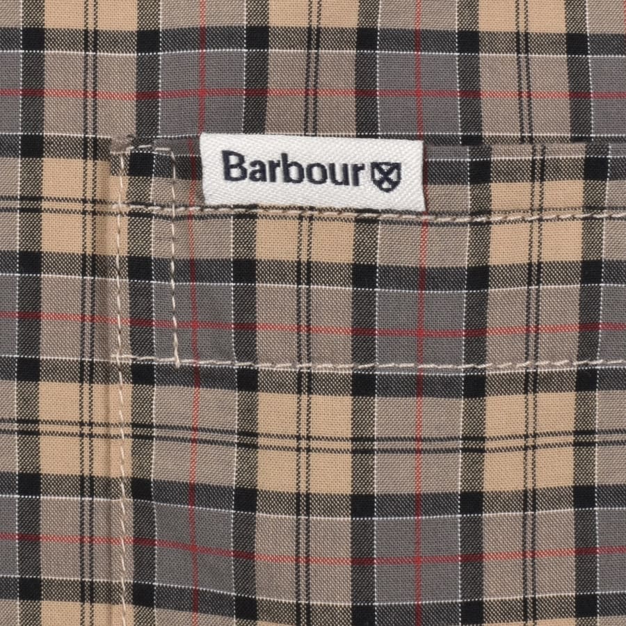 Image number 4 for Barbour Lomond Tailored Tartan Shirt Beige