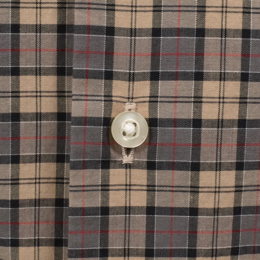 Image number 5 for Barbour Lomond Tailored Tartan Shirt Beige