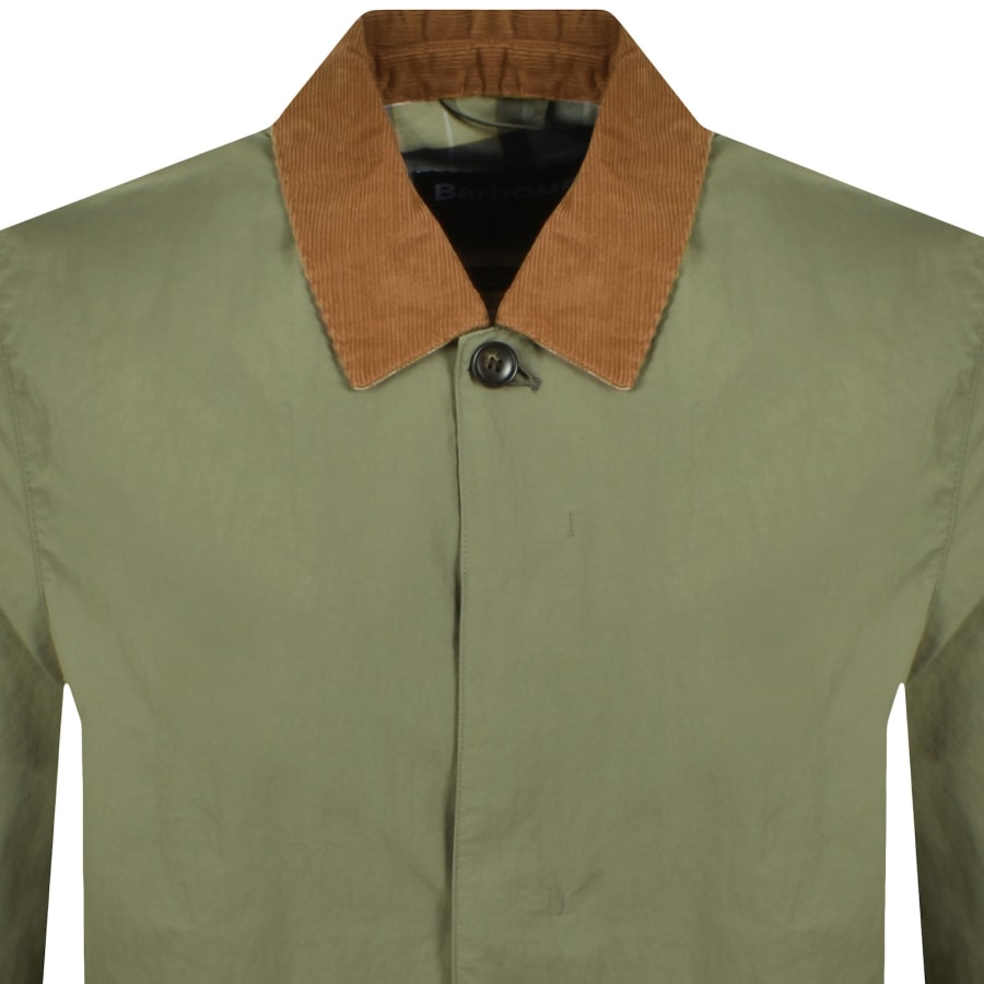 Image number 2 for Barbour Short Rokig Showerproof Jacket Green