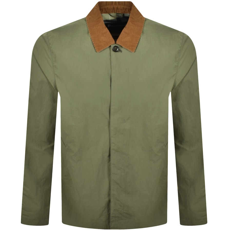 Image number 1 for Barbour Short Rokig Showerproof Jacket Green