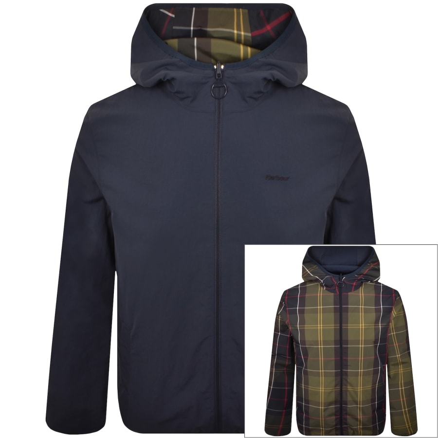 Image number 1 for Barbour Reversible Kemble Showerproof Jacket Navy