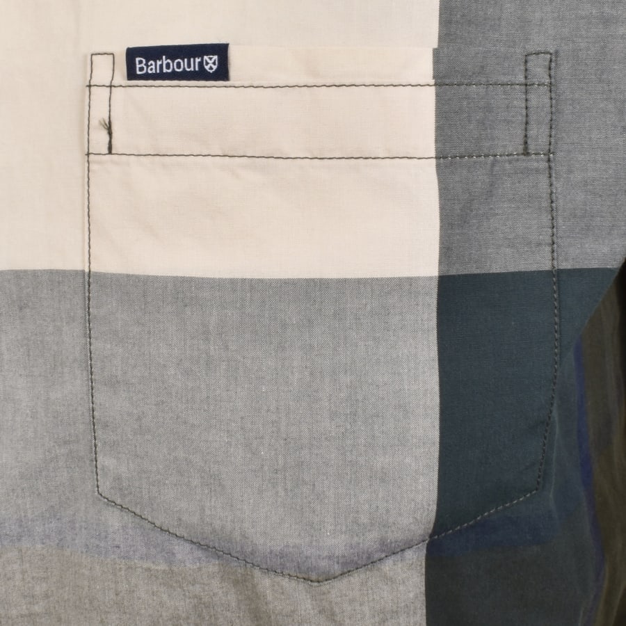 Image number 3 for Barbour Harris Check Long Sleeved Shirt Green
