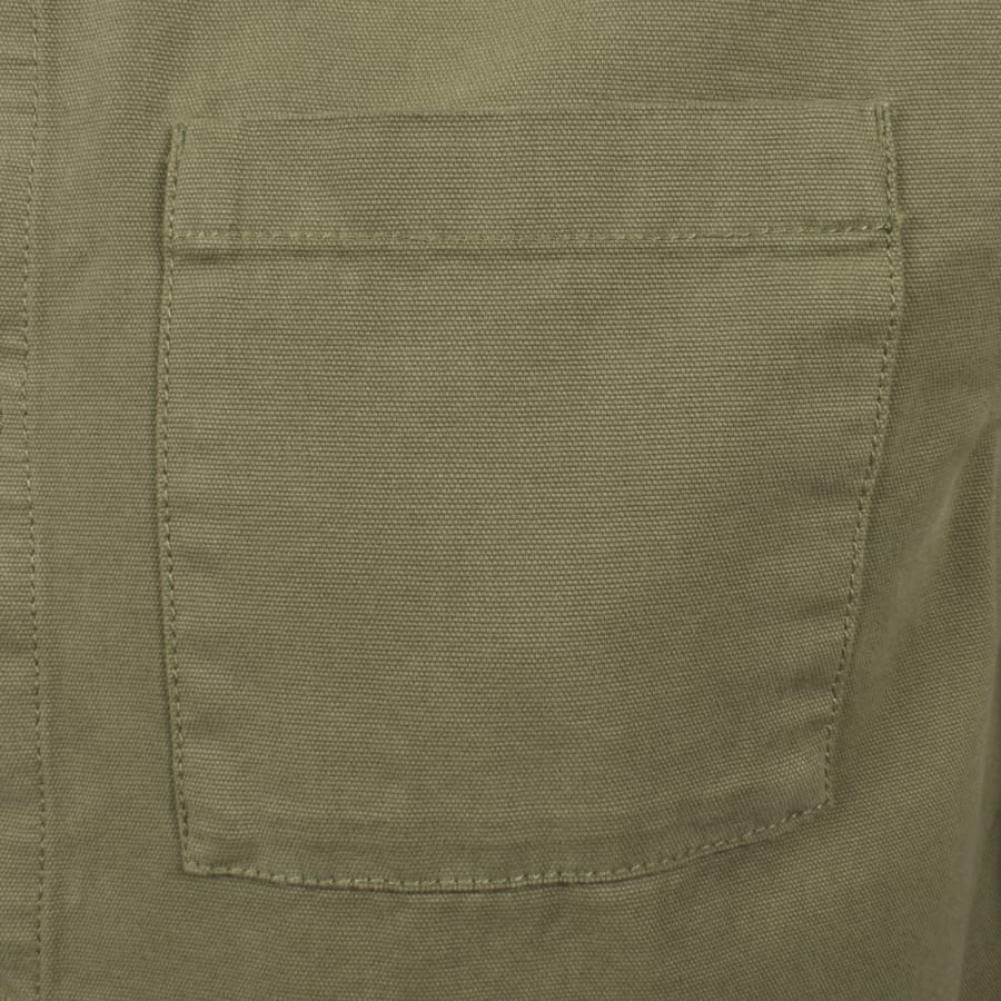 Image number 3 for Barbour Washed Overshirt Olive Green