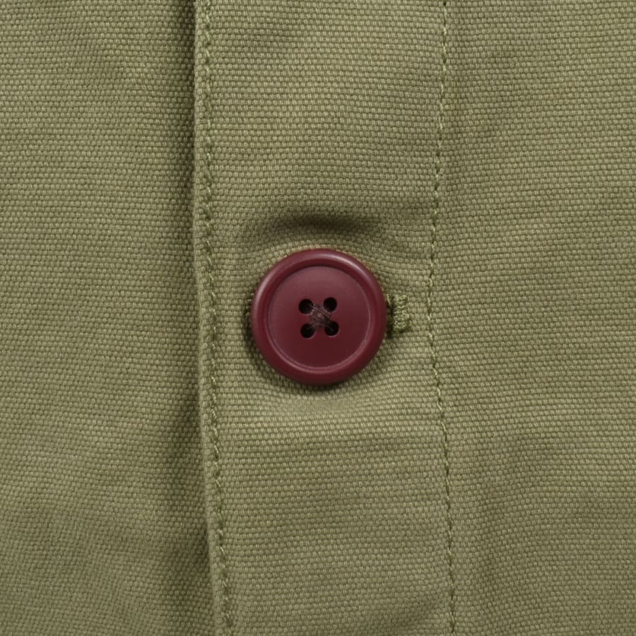 Image number 5 for Barbour Washed Overshirt Olive Green