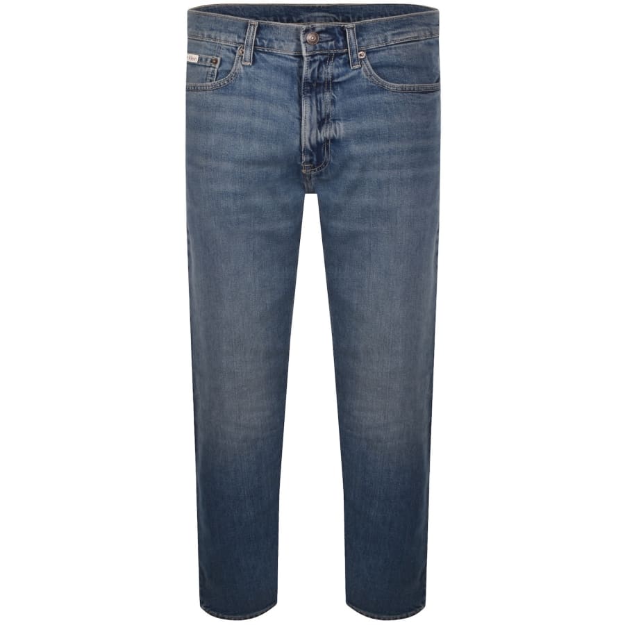 Image number 2 for Calvin Klein Jeans Straight Fit Jeans Blue