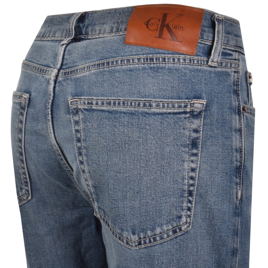 Image number 4 for Calvin Klein Jeans Straight Fit Jeans Blue