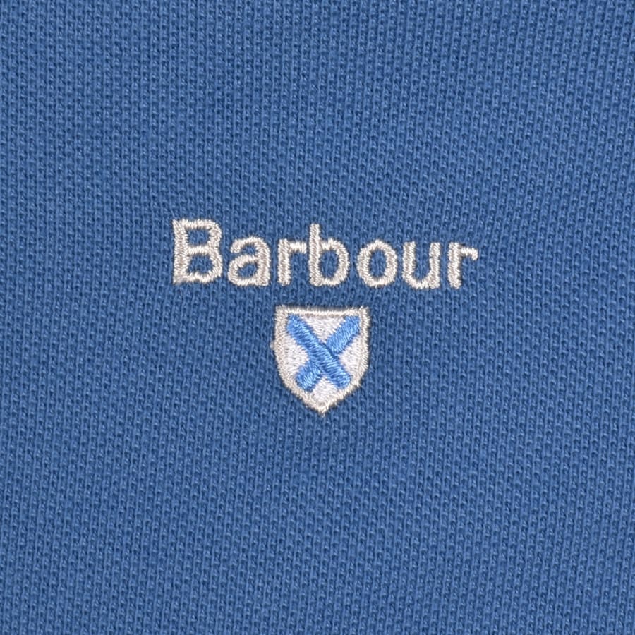 Image number 3 for Barbour Original Sports Polo T Shirt Federal Blue
