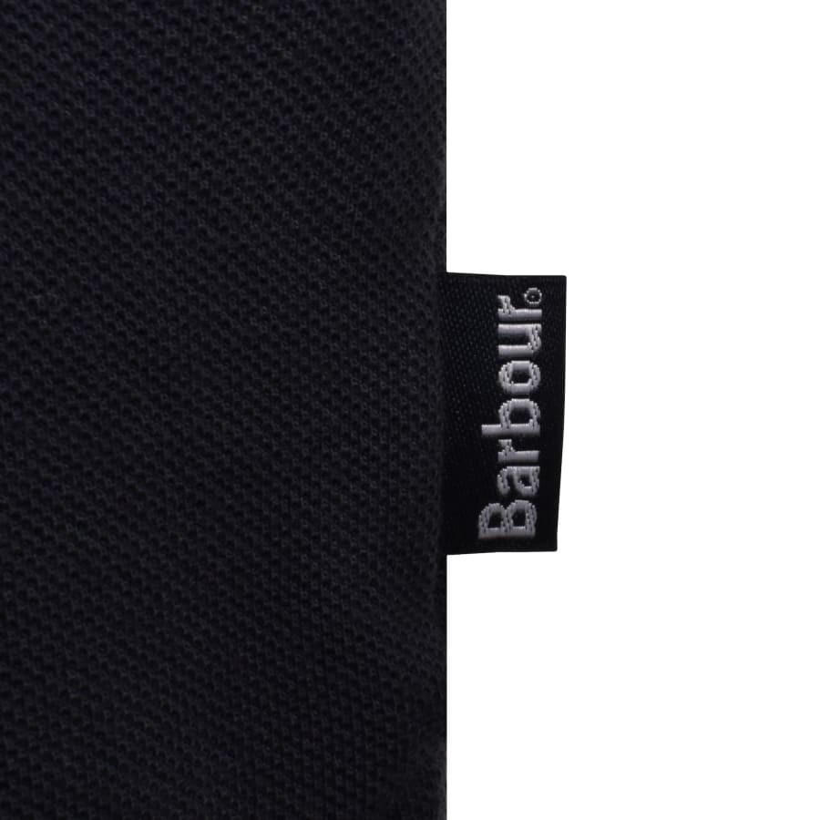 Image number 4 for Barbour Reston Tartan Trim Polo Navy