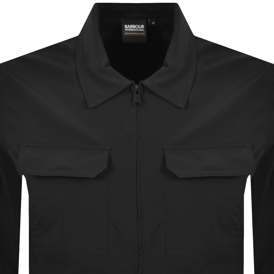 Image number 2 for Barbour International Tucson Overshirt Black