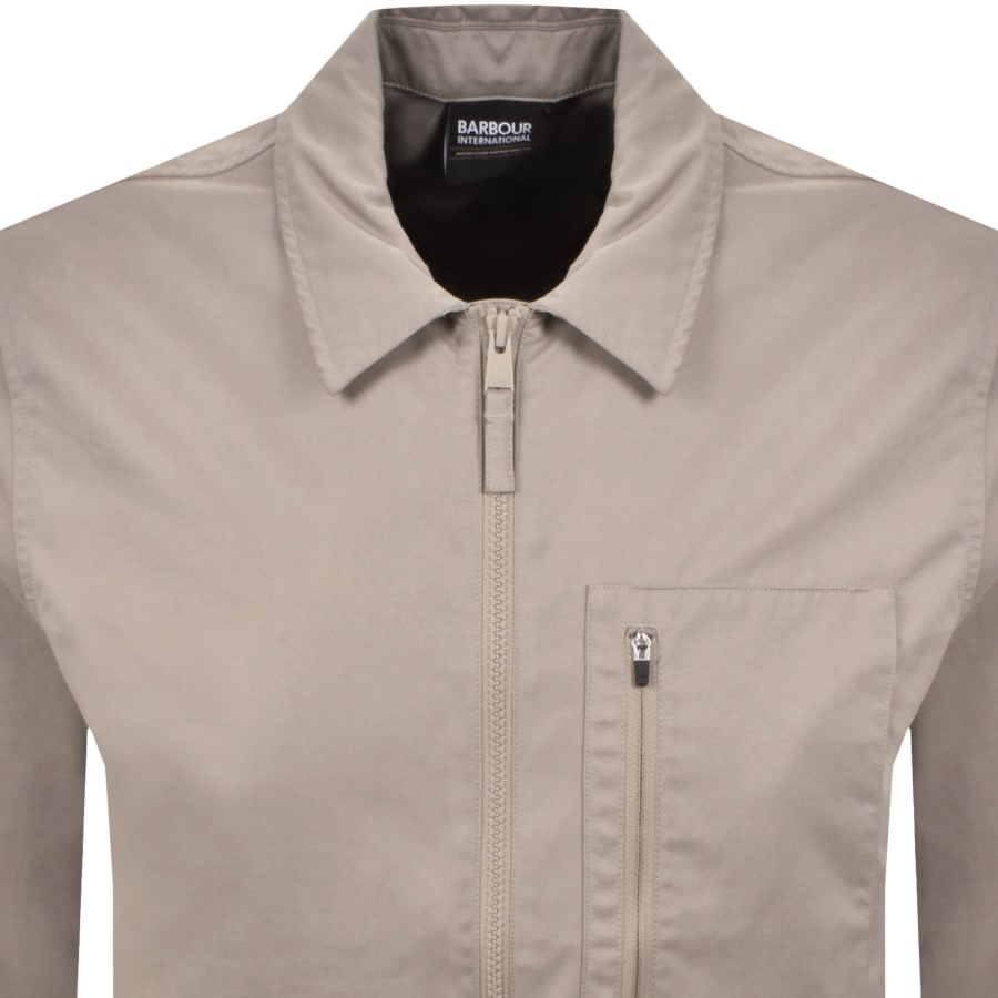 Image number 2 for Barbour International Coil Overshirt Grey
