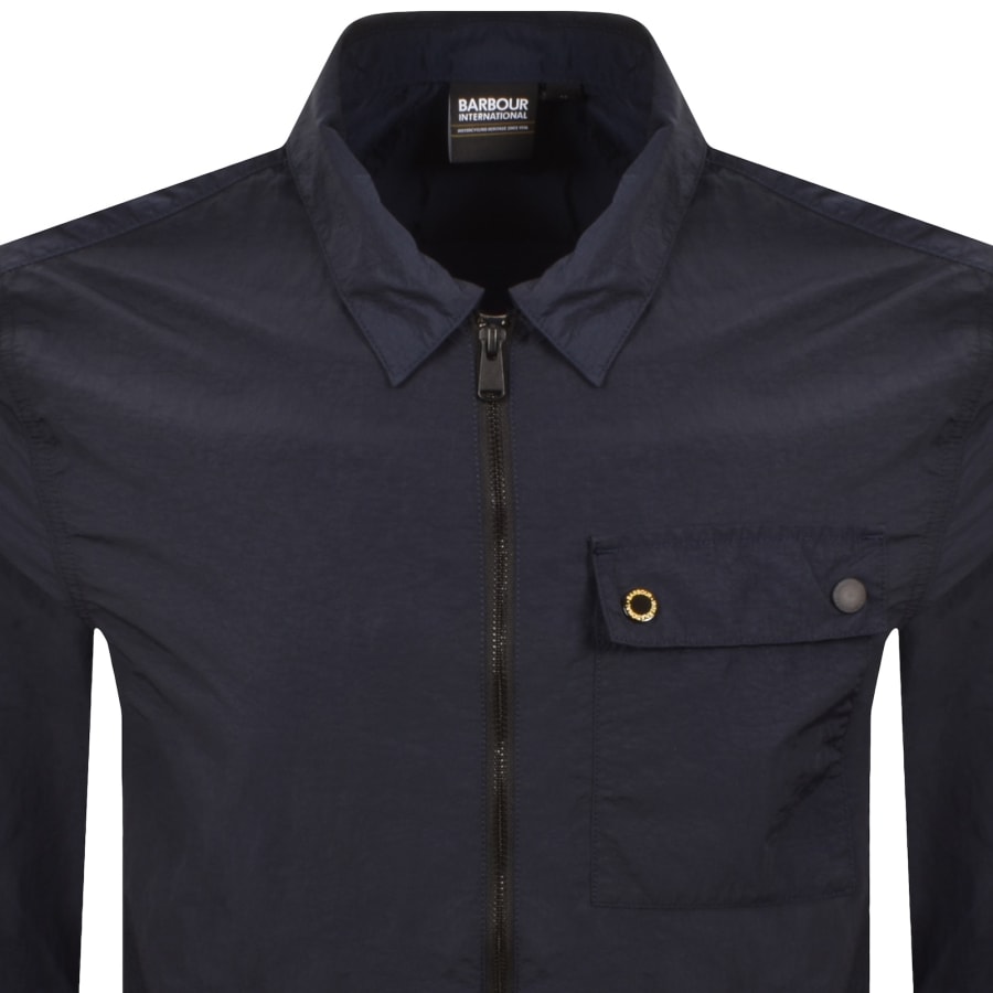Image number 2 for Barbour International Inline Overshirt Navy