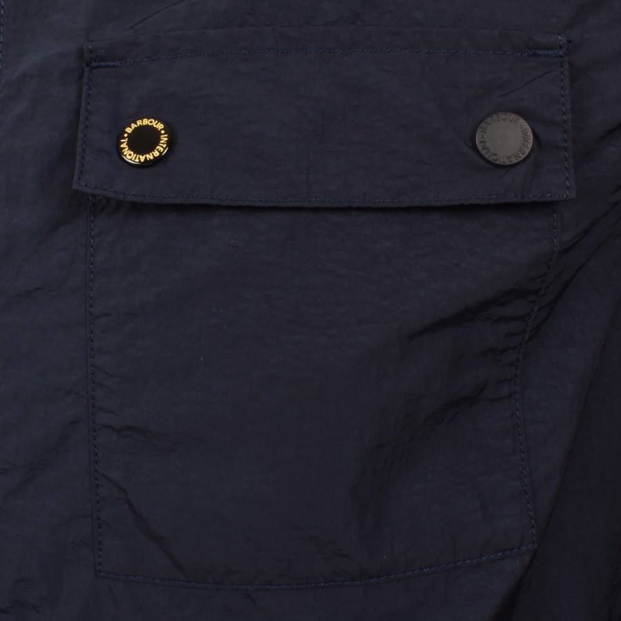 Image number 3 for Barbour International Inline Overshirt Navy