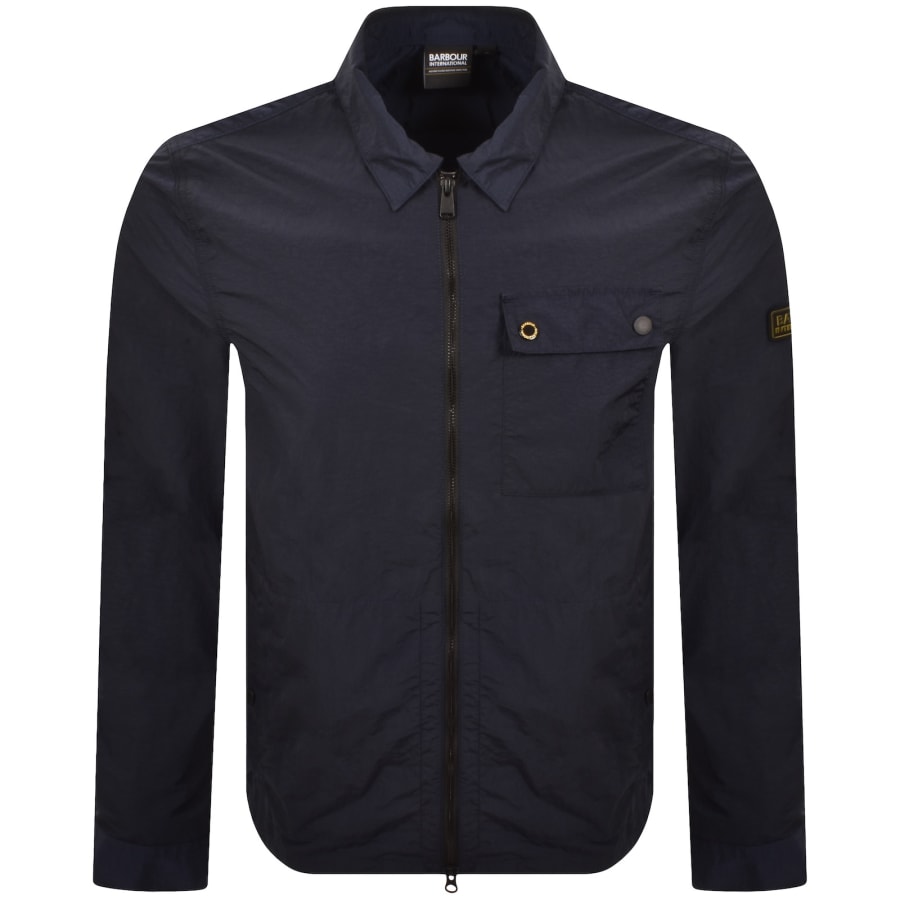 Image number 1 for Barbour International Inline Overshirt Navy