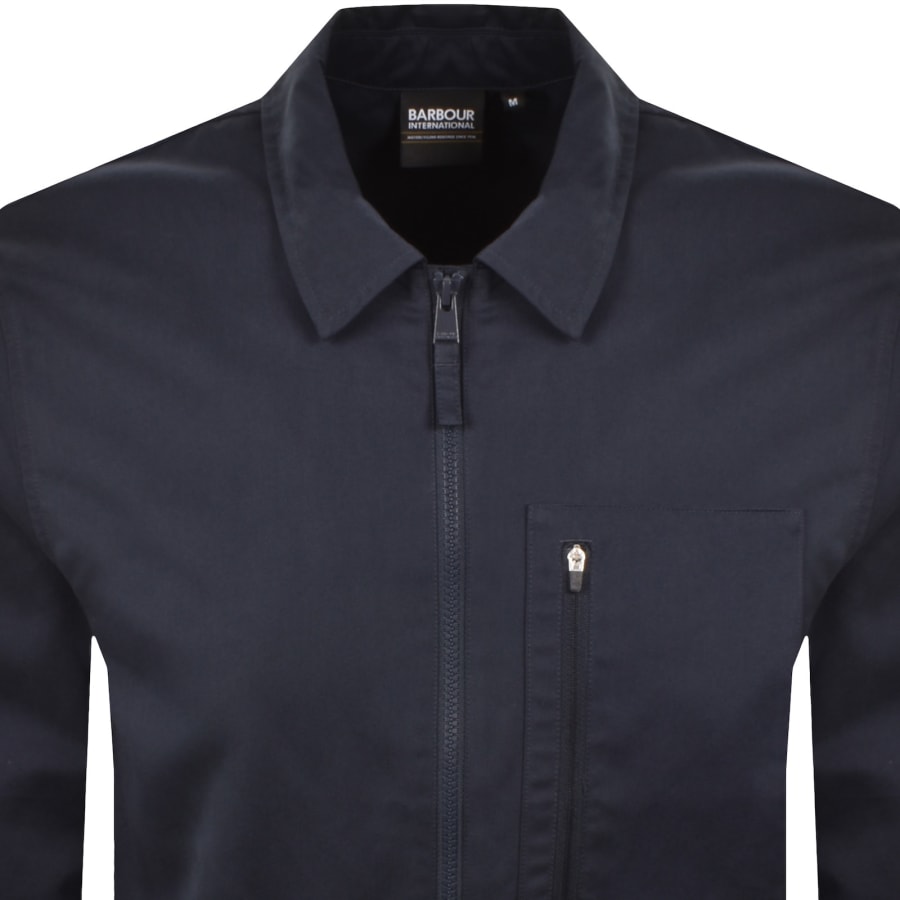 Image number 2 for Barbour International Coil Overshirt Navy