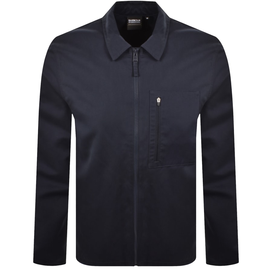 Image number 1 for Barbour International Coil Overshirt Navy