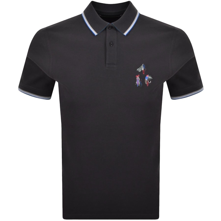 Image number 1 for Barbour X Paul Smith Lure Polo T Shirt Navy