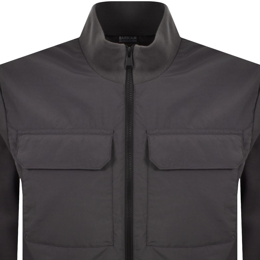 Image number 2 for Barbour International Ethan Sweatshirt Grey