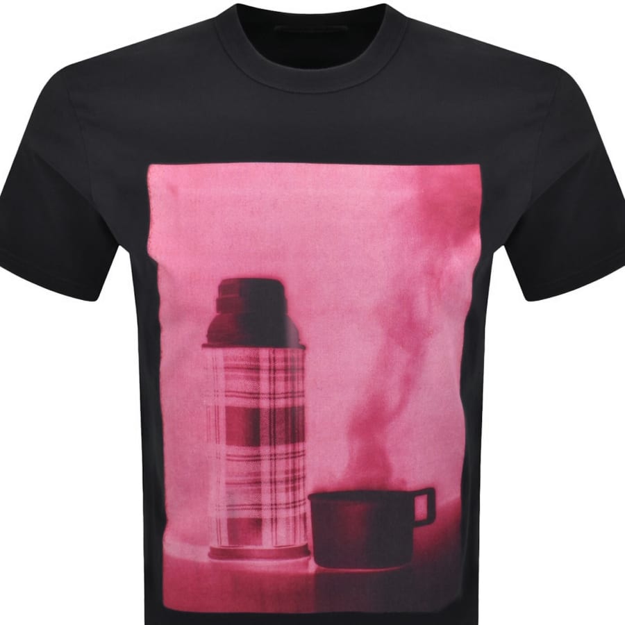 Image number 2 for Barbour X Paul Smith Flask T Shirt Dark Navy