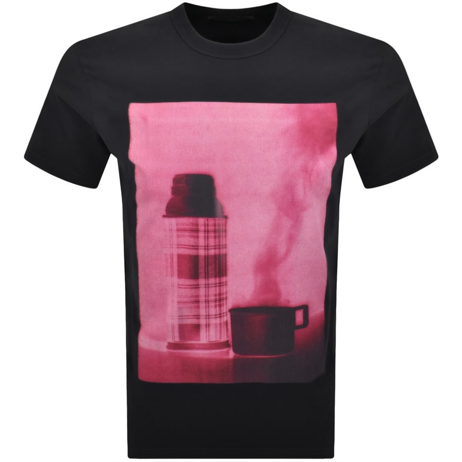 Image number 1 for Barbour X Paul Smith Flask T Shirt Dark Navy