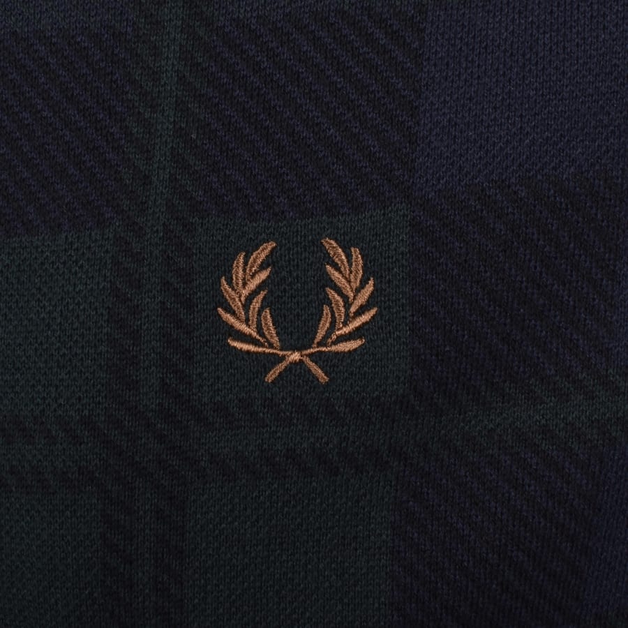Image number 3 for Fred Perry Knitted Front Track Jacket Black
