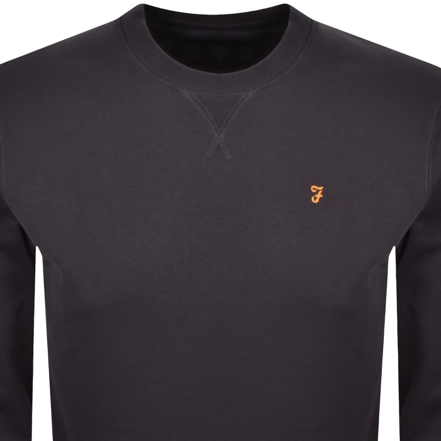 Image number 2 for Farah Tim New Crew Neck Sweatshirt Grey