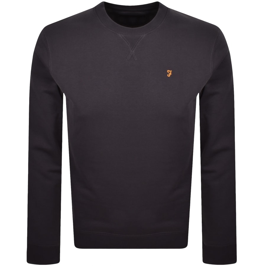 Image number 1 for Farah Tim New Crew Neck Sweatshirt Grey