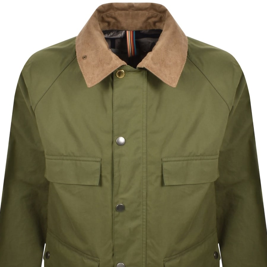Image number 2 for Barbour X Paul Smith Sugarlump Bedale Jacket Green