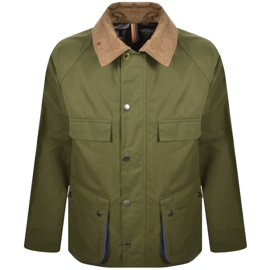 Image number 1 for Barbour X Paul Smith Sugarlump Bedale Jacket Green