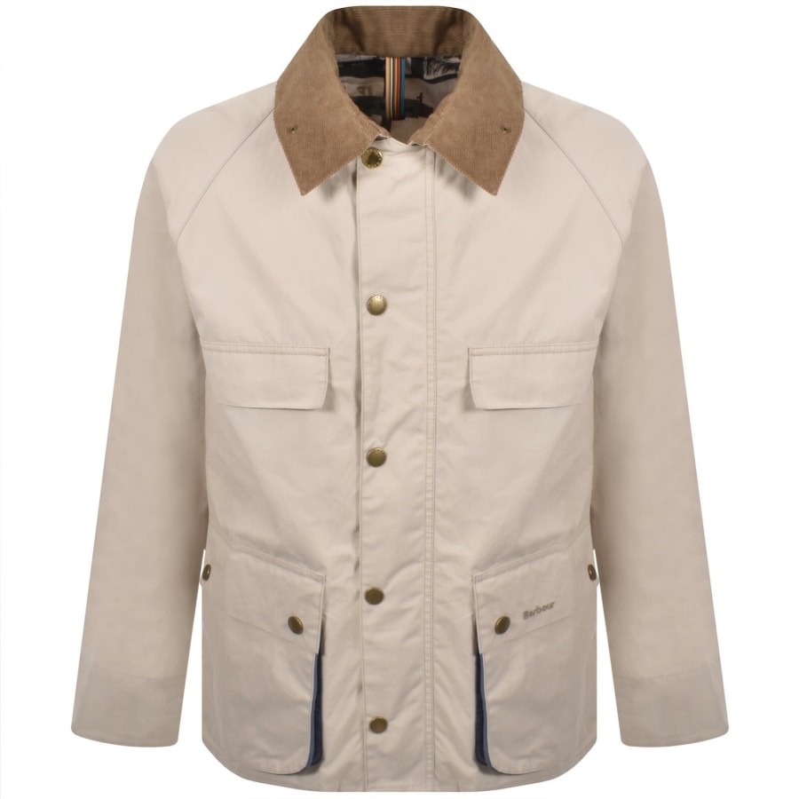 Image number 1 for Barbour X Paul Smith Sugarlump Bedale Jacket Beige