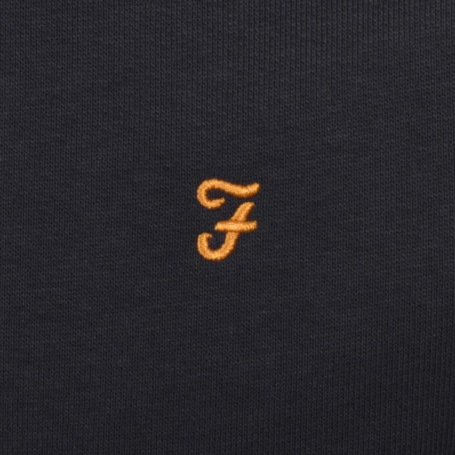Image number 3 for Farah Jim Quarter Zip Sweatshirt Grey