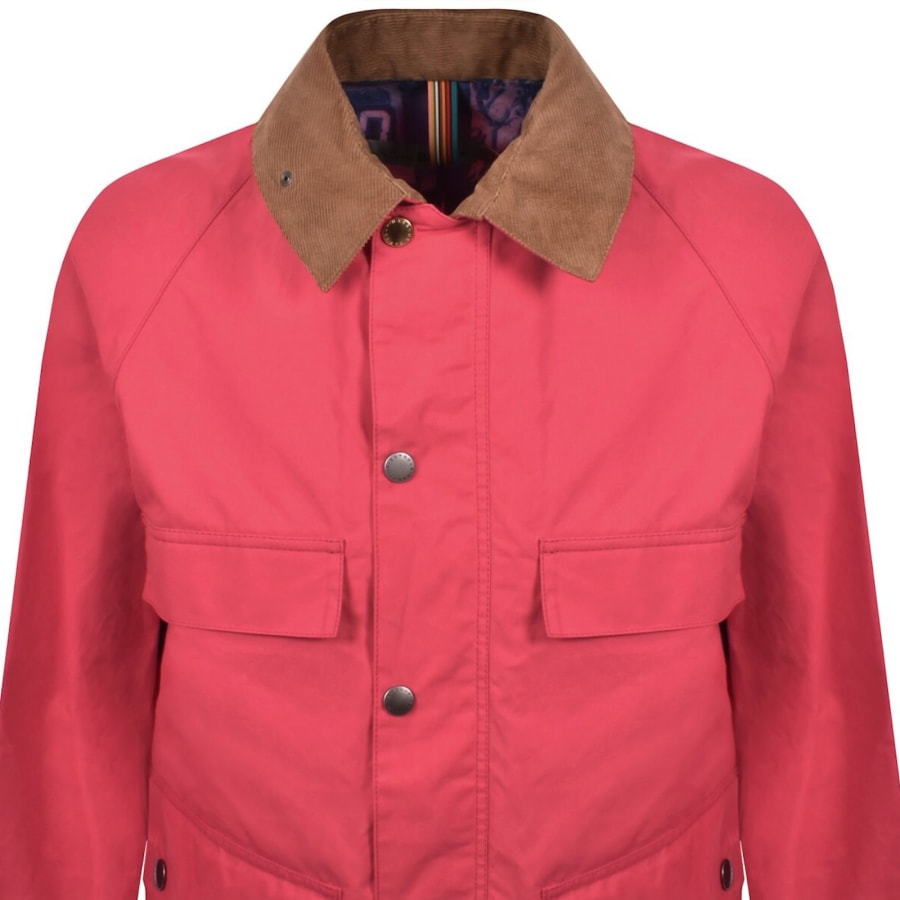 Image number 2 for Barbour X Paul Smith Sugarlump Bedale Jacket Red