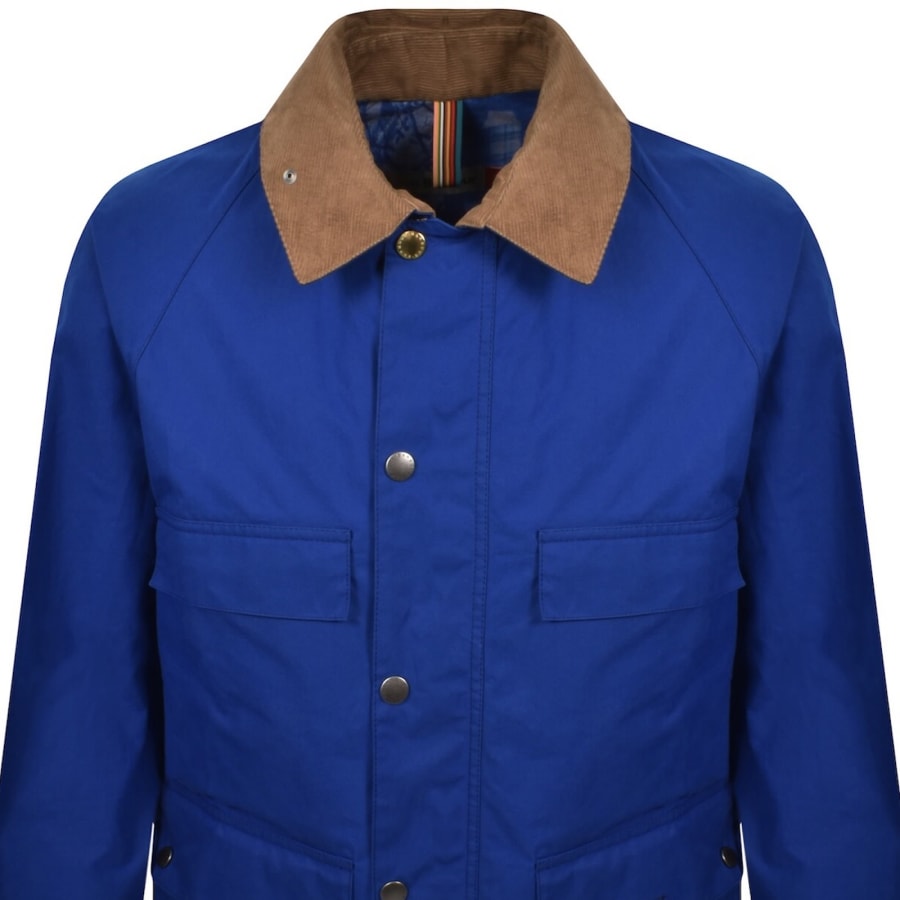 Image number 2 for Barbour X Paul Smith Sugarlump Bedale Jacket Blue
