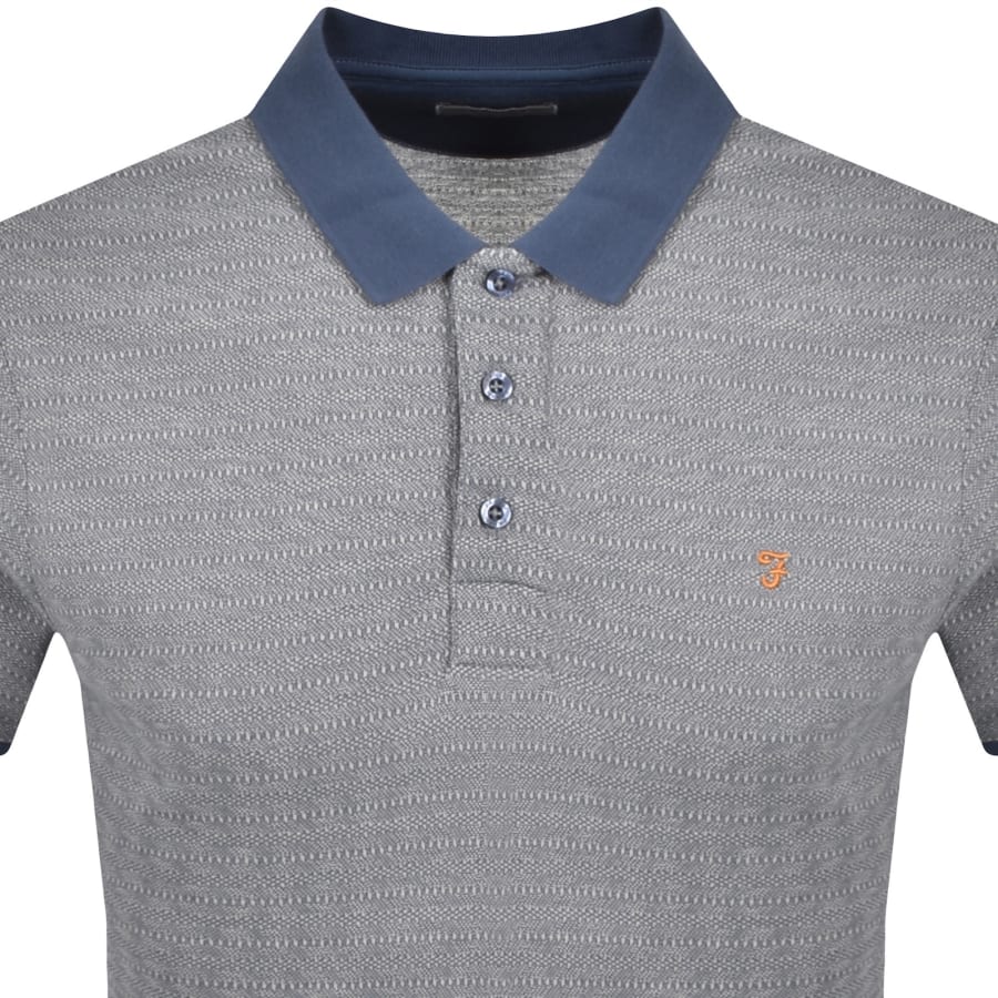 Image number 2 for Farah Sefton Polo T Shirt Blue