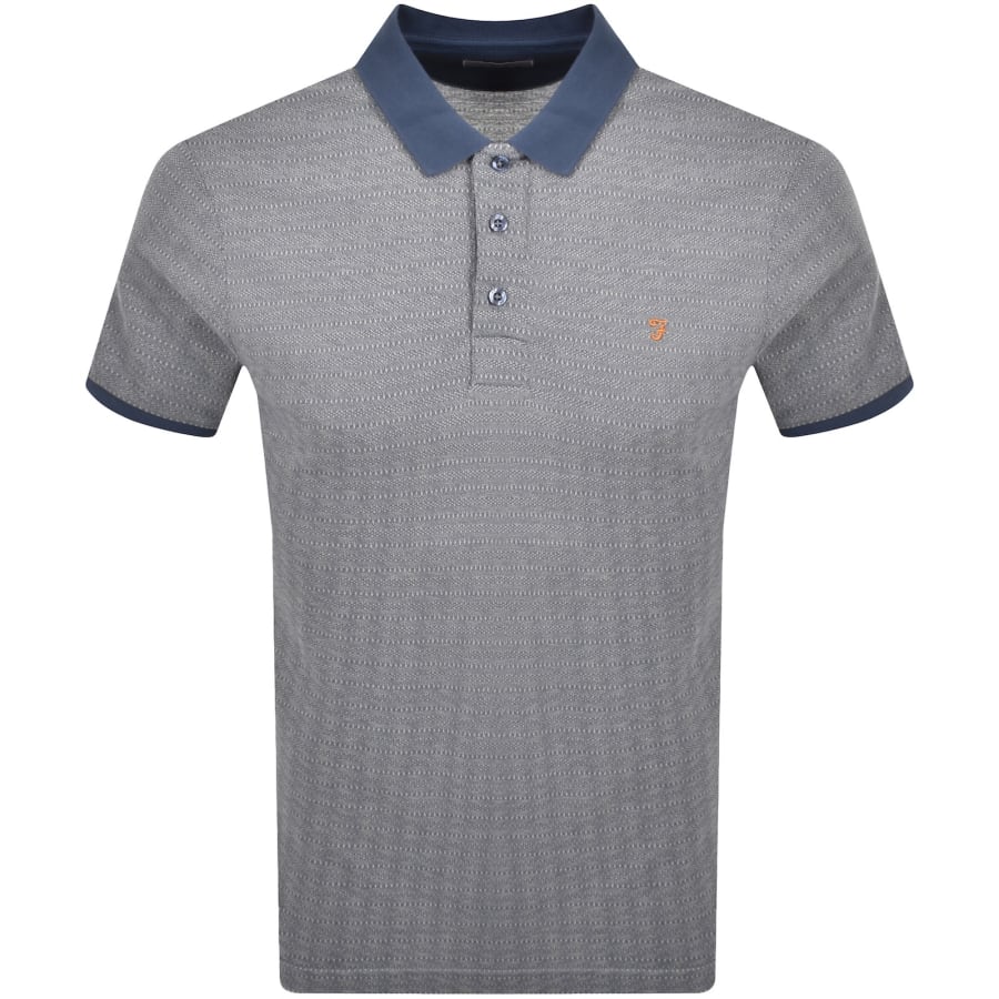 Image number 1 for Farah Sefton Polo T Shirt Blue