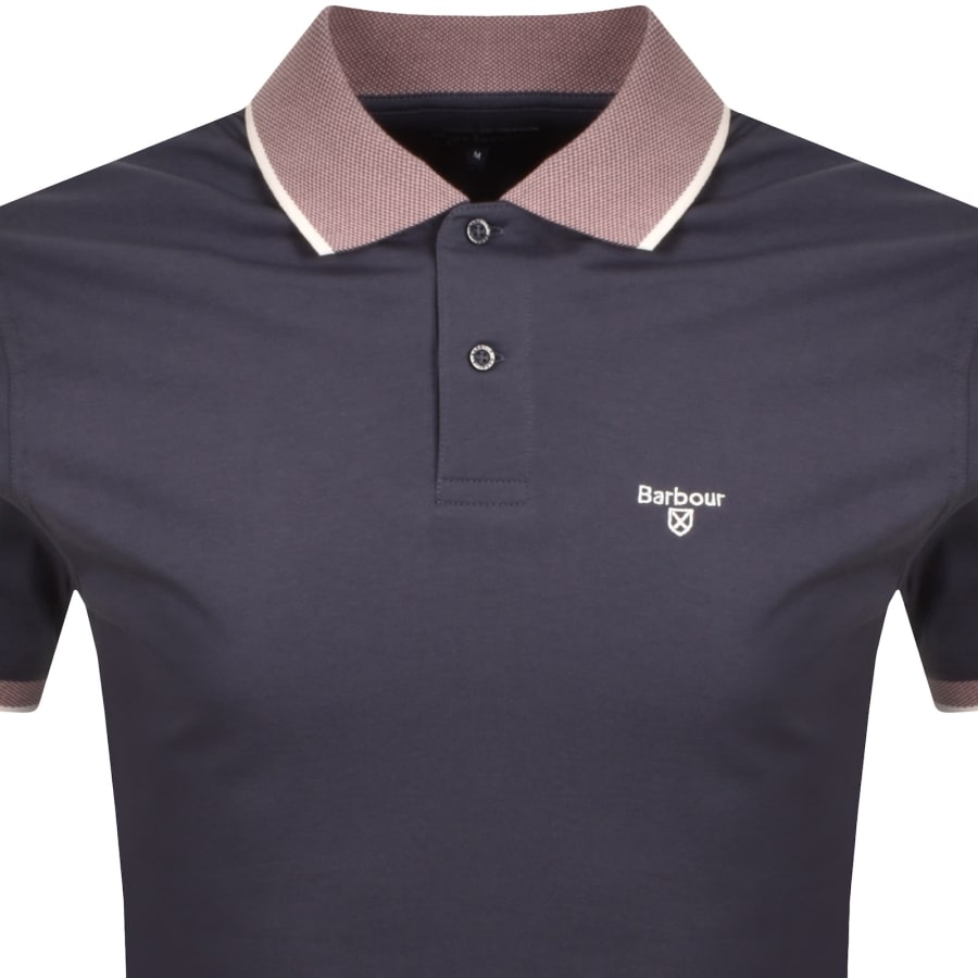 Image number 2 for Barbour Cornsay Polo T Shirt Washed Navy