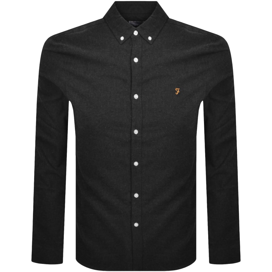 Image number 1 for Farah Milners Long Sleeve Shirt Grey