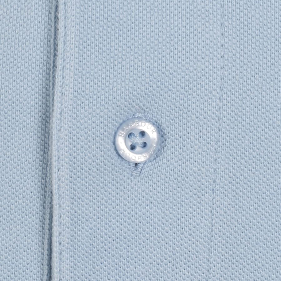 Image number 4 for Barbour Original Sports Polo T Shirt Sky Blue