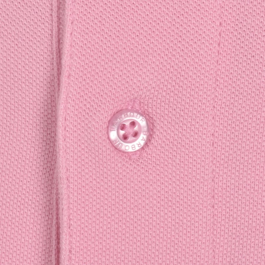 Image number 4 for Barbour Original Sports Polo T Shirt Pink