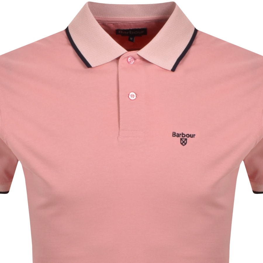 Image number 2 for Barbour Cornsay Polo T Shirt Mineral Pink