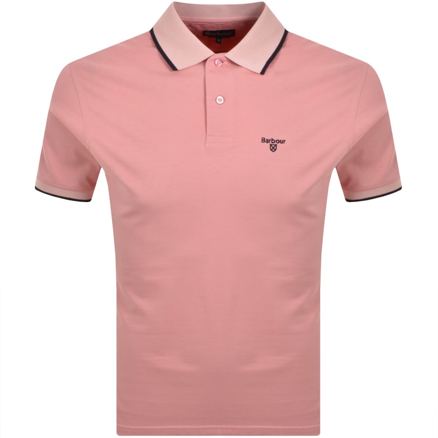 Image number 1 for Barbour Cornsay Polo T Shirt Mineral Pink
