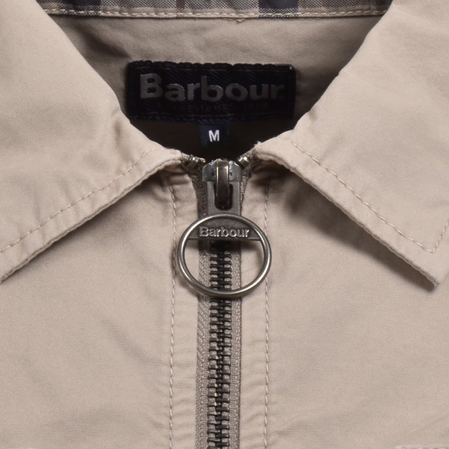 Image number 3 for Barbour Glendale Overshirt Concrete Grey