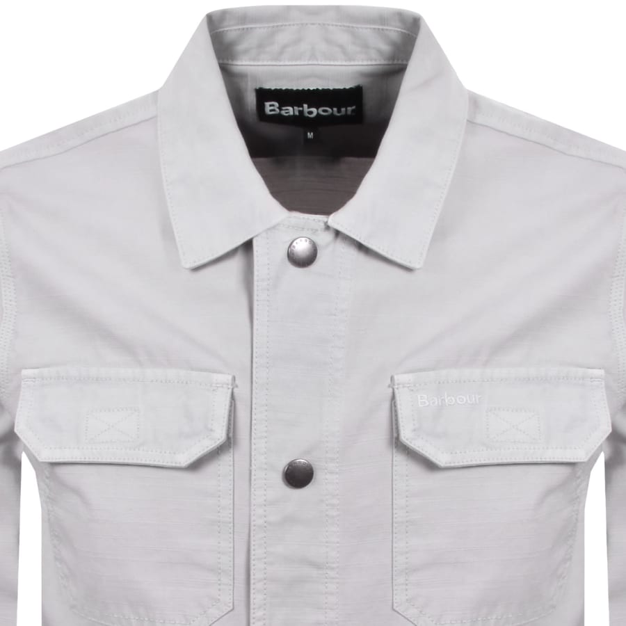 Image number 2 for Barbour Draftmen Overshirt Blue